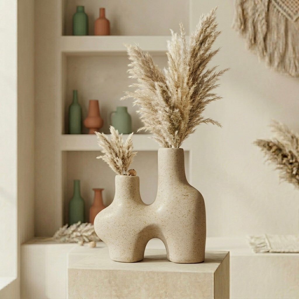 Biomorphic Duo Vase – Green Haven