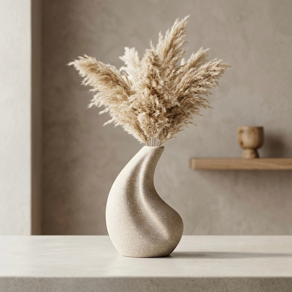Fluid Wave Vase – Green Haven