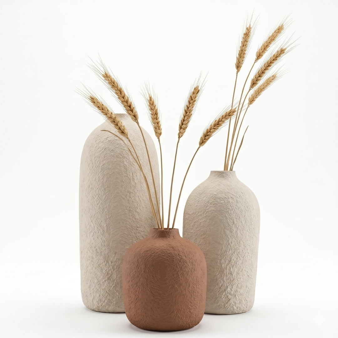 Raw Terracotta Trio – Green Haven