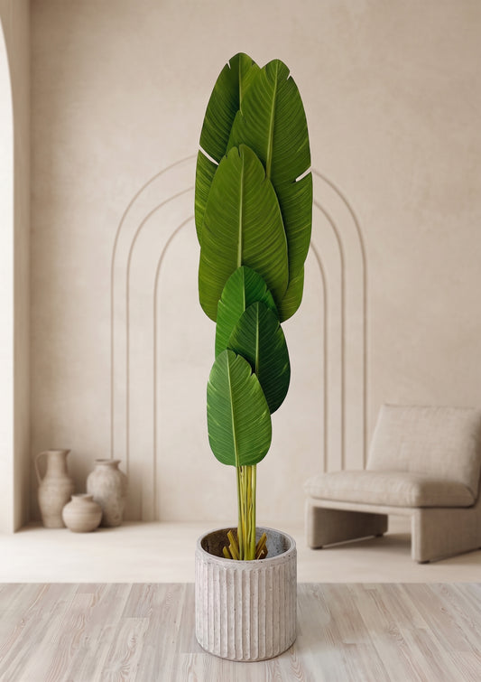 Minimalist Tall Faux Plant for Corner Spaces - Green Haven
