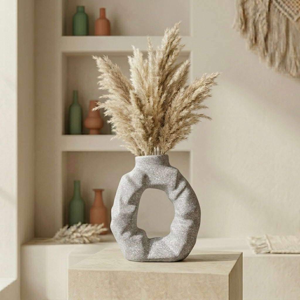 Faceted Rock Vase – Green Haven