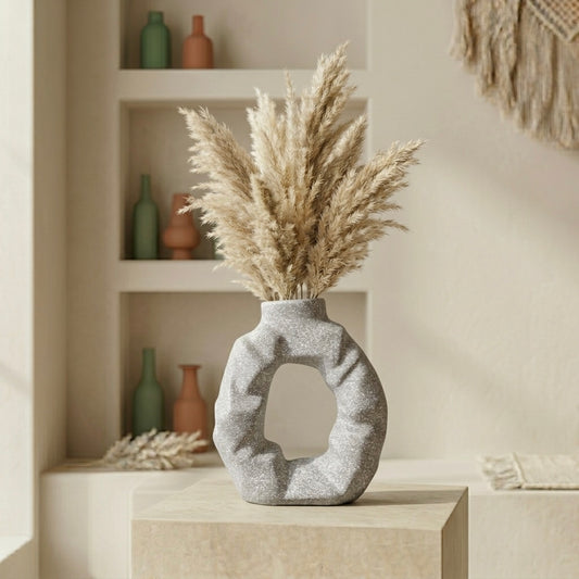 Faceted Rock Vase – Green Haven